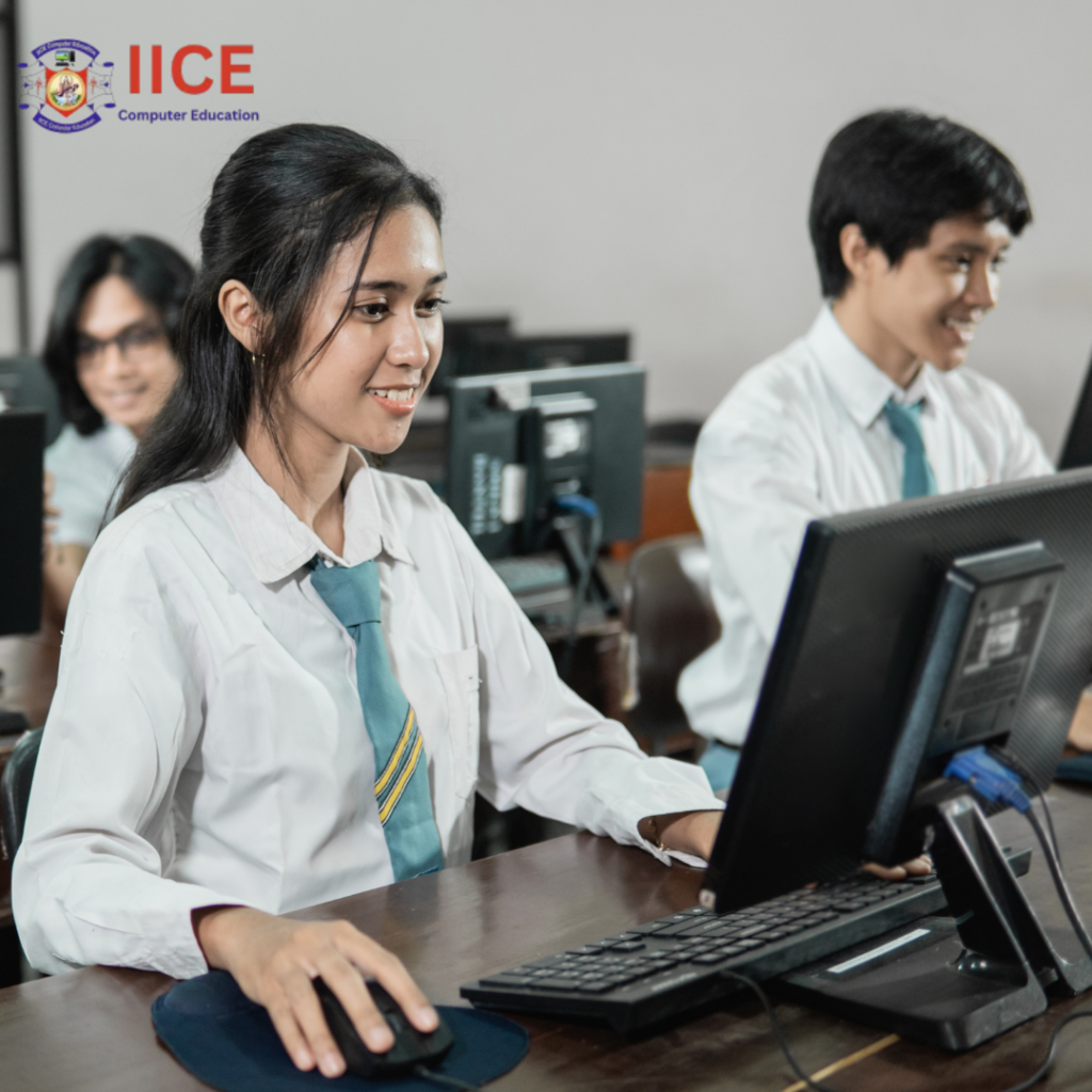 Students learning generative SEO and digital marketing at IICE Computer Education Shimla