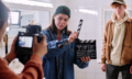 student creating content