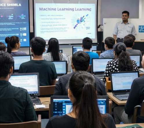 machine learning course classroom at IICE Computer Education Shimla