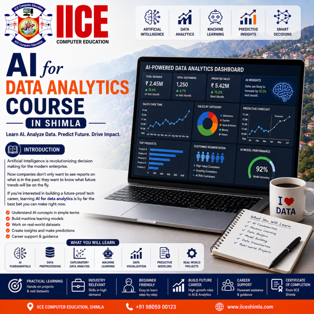 AI for Data Analytics Course in Shimla at IICE Computer Education
