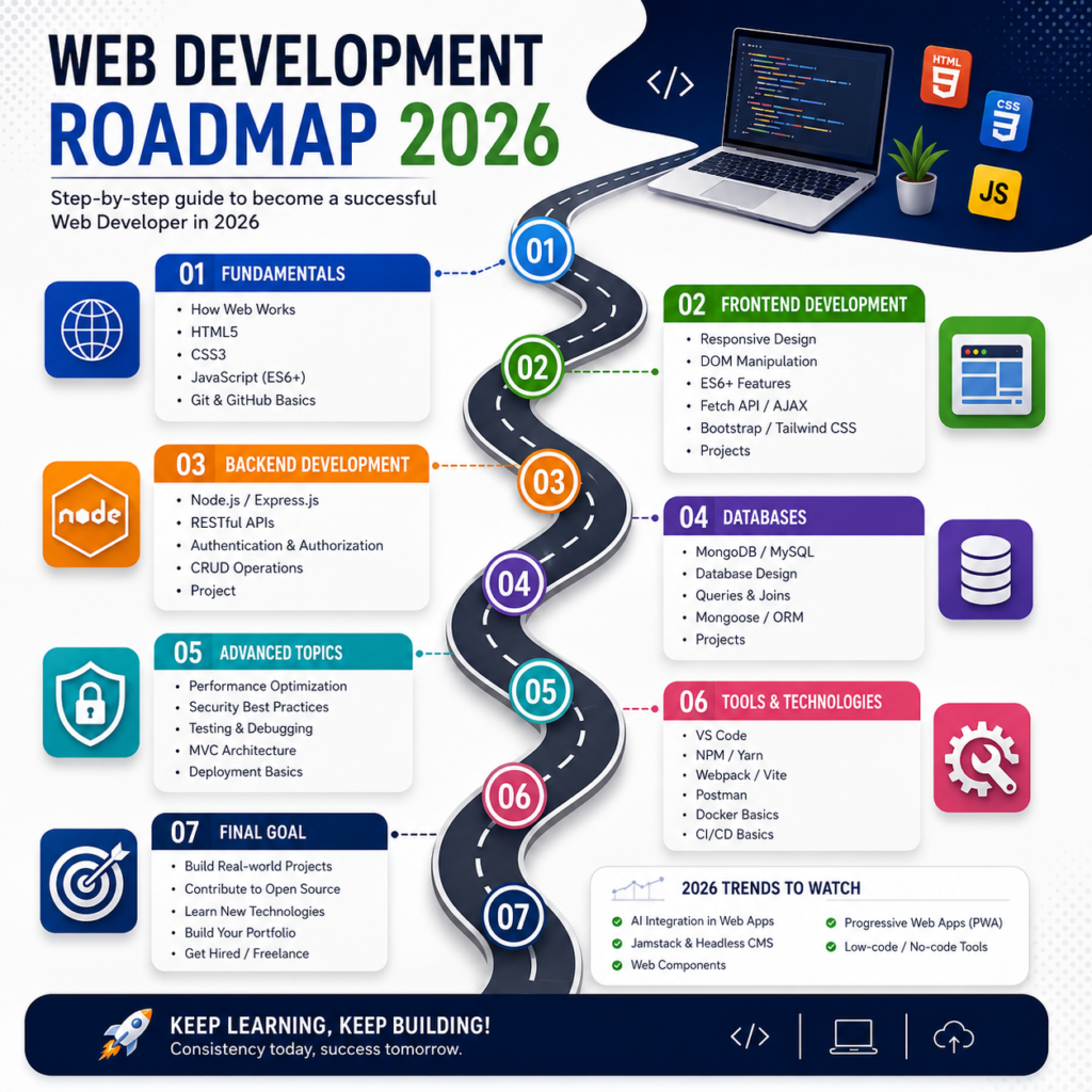 Web Development Roadmap 2026 for Beginners